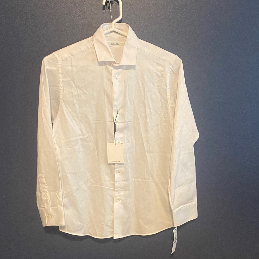 Calvin Klein Men's White Dress Shirt